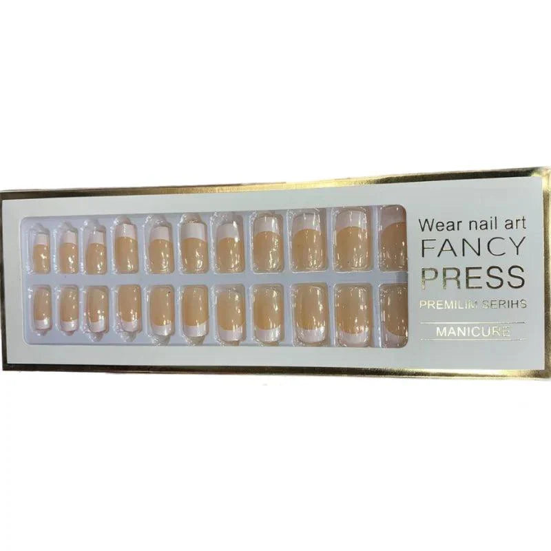 24 Pieces Casual Press On Artifical Nails