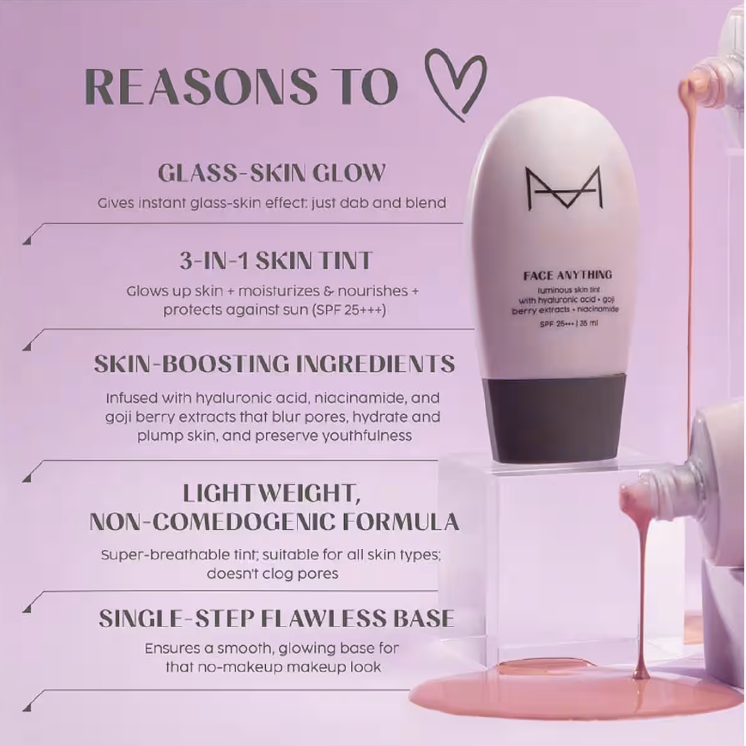 HOM Skin Tint - Flawless, Long-lasting & waterproof (Awarded with 2025's  best Skin tint)