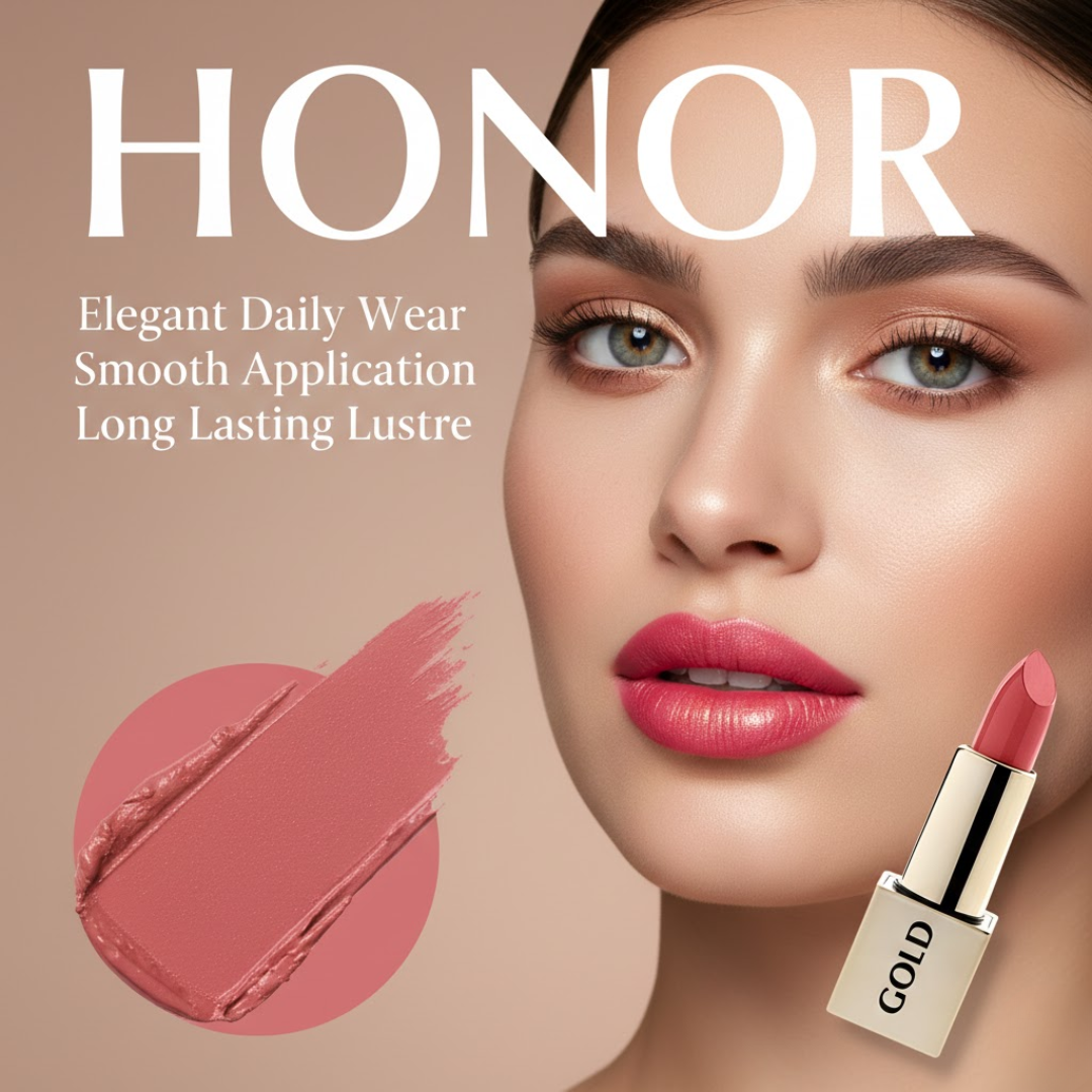 24K Gold & Roses Luxe Lustre Lipstick | Hydrating Radiant Finish, Long-Lasting Shine & Velvety Smooth