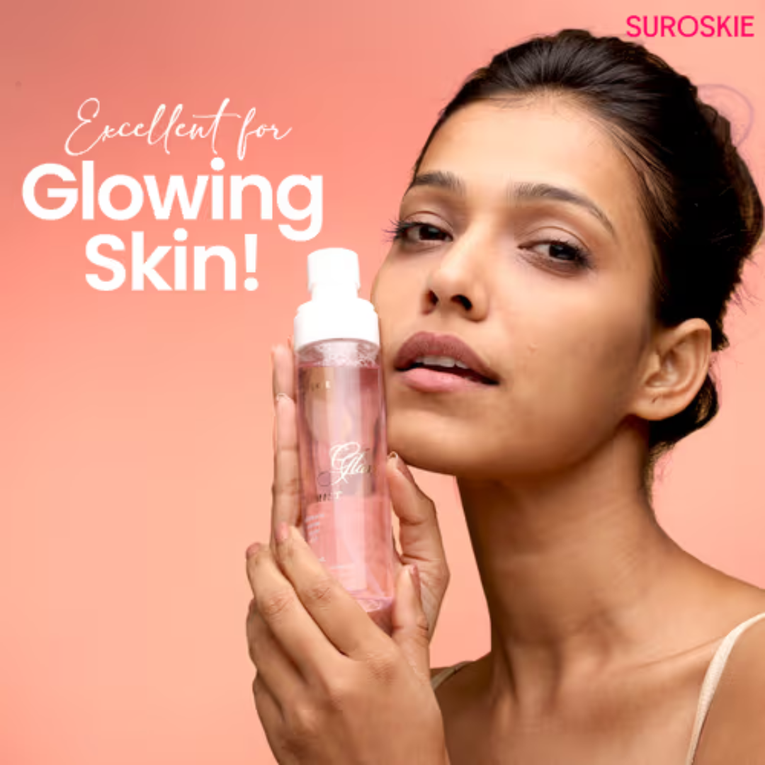 Suroskie Face Prep Bundle (Moisturizer Cum Primer + Rose Mist) - Flawless, Dewy & Long-lasting Makeup - Pore Minimizer & hydration (Best for all Skin Types)