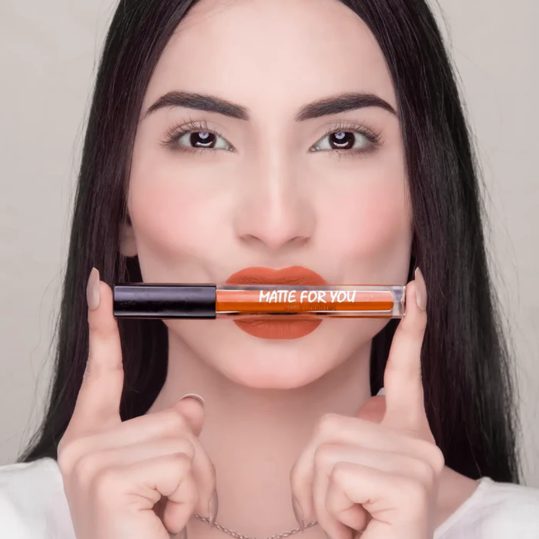 SL Basics Luxe Matte Liquid Lipstick Pack of 4 - Highly Pigmented, Smudge Proof & Long-Lasting Set