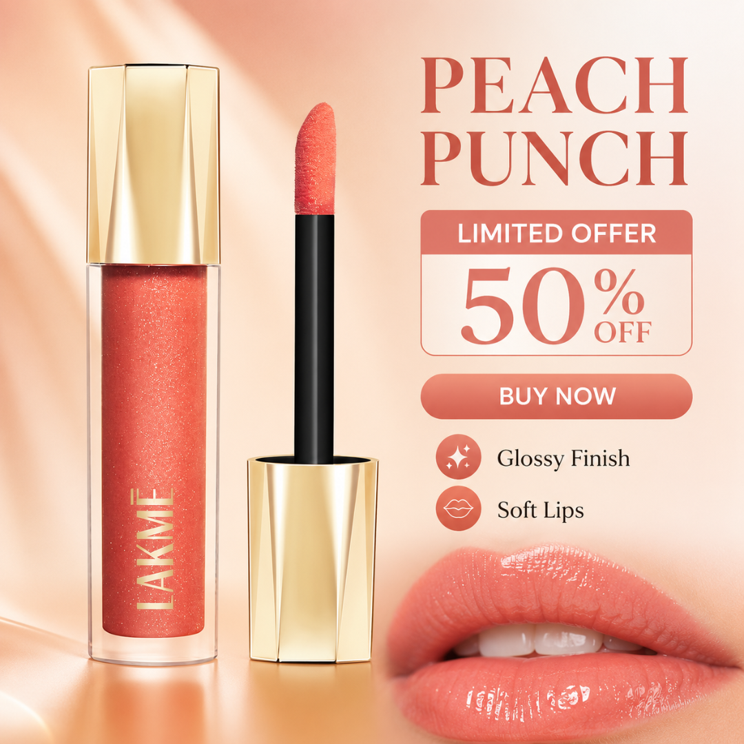 Lakmé Gloss Luxury Trio – 3D Crystal Shine – Mirror Shine, Soft Lips – Ultra Shine, Lightweight Feel