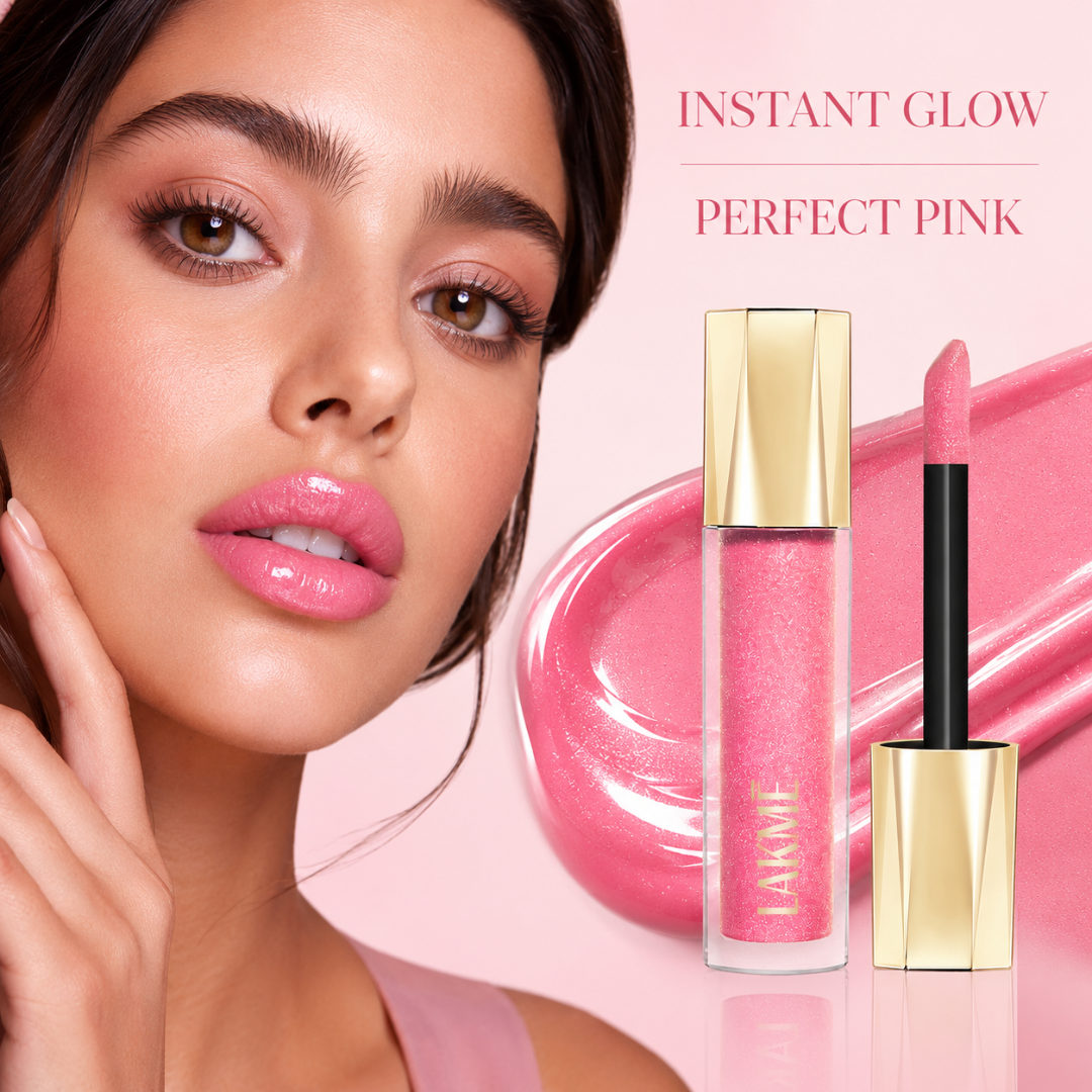 Lakmé Gloss Luxury Trio – 3D Crystal Shine – Mirror Shine, Soft Lips – Ultra Shine, Lightweight Feel