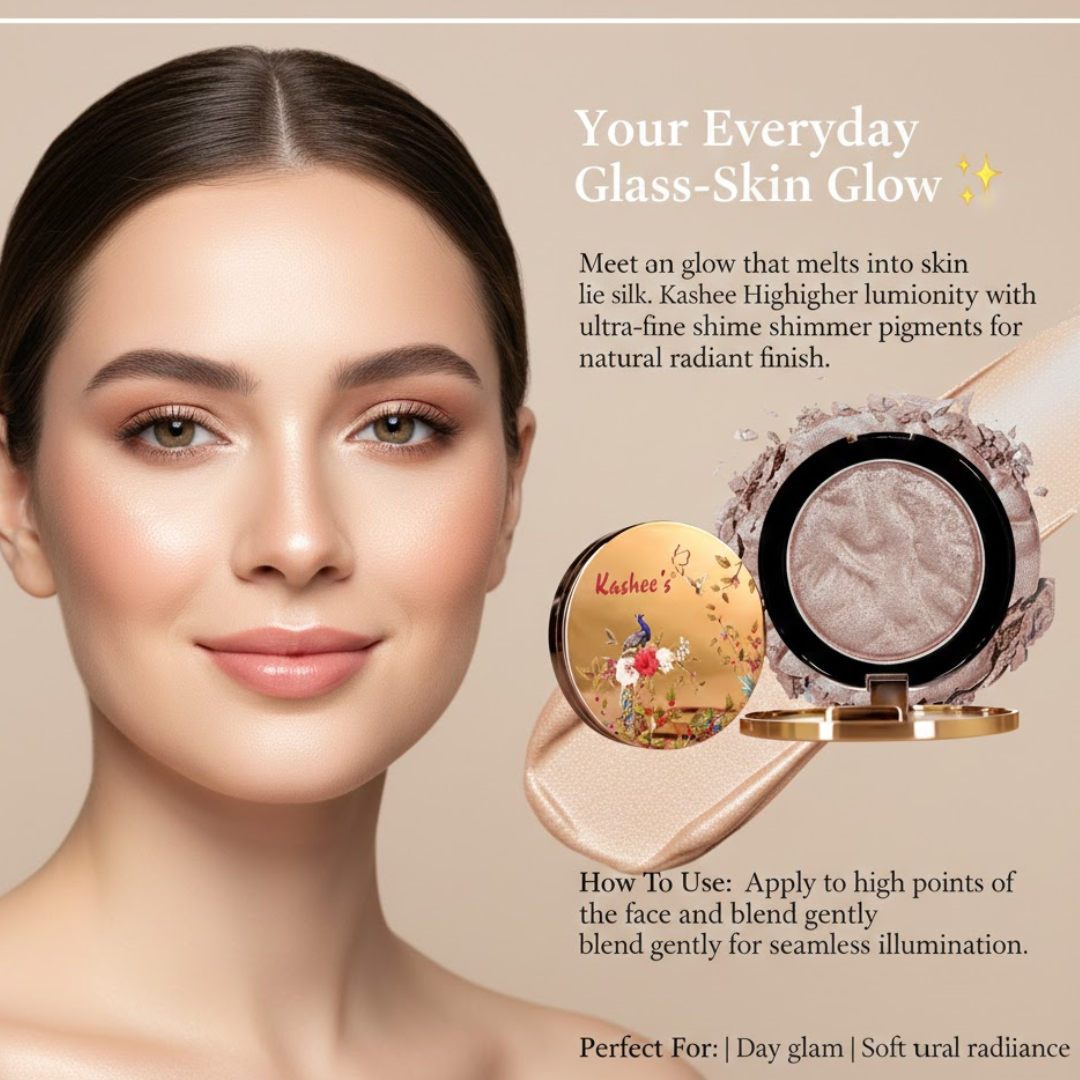 Kashe's Glass Skin Perfection Kit (Foundation, Blush & Lip Balm)