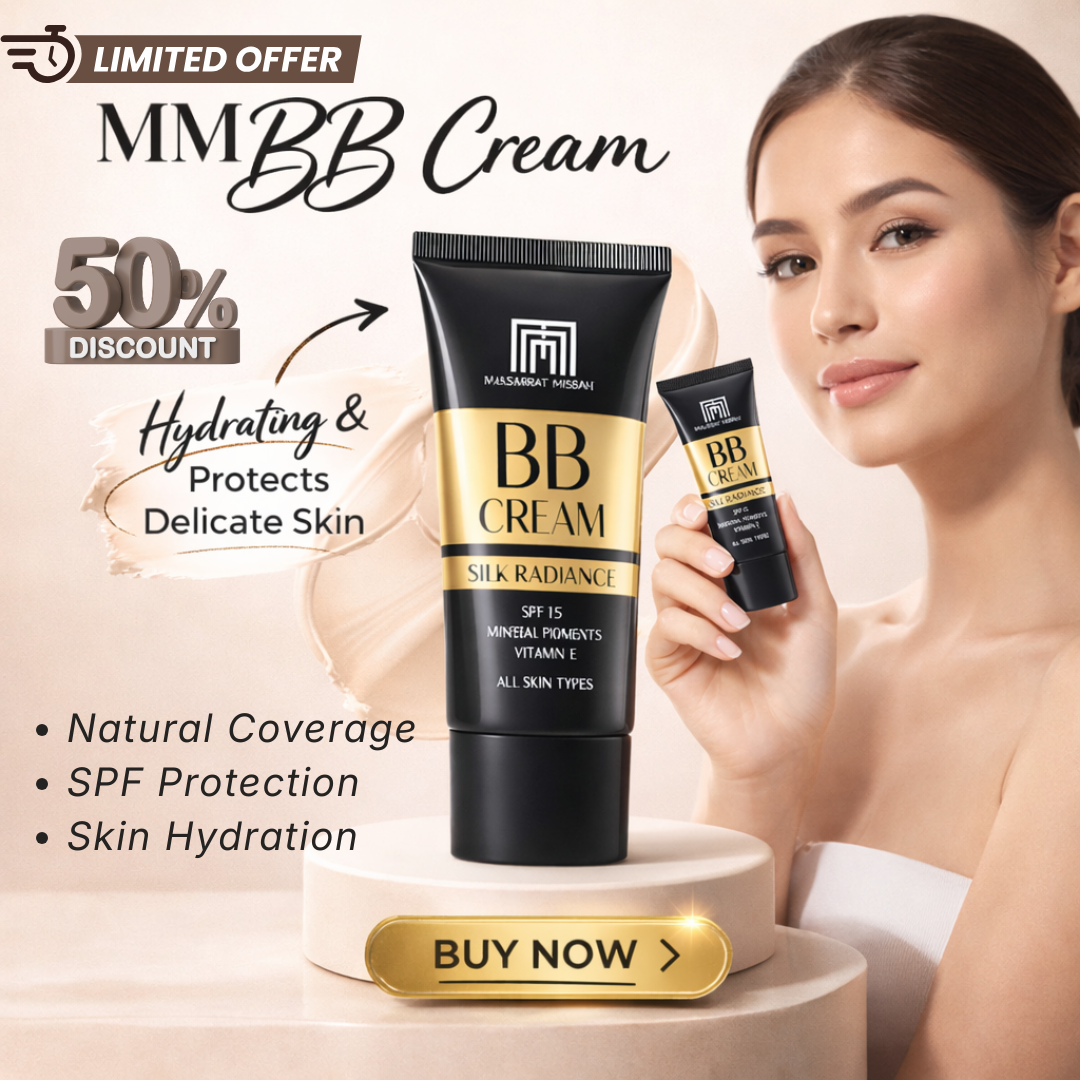 MASARRAT MISBAH BB Cream Silk Radiance | 5-in-1 Natural Coverage + SPF 15 + Hydrating Skincare