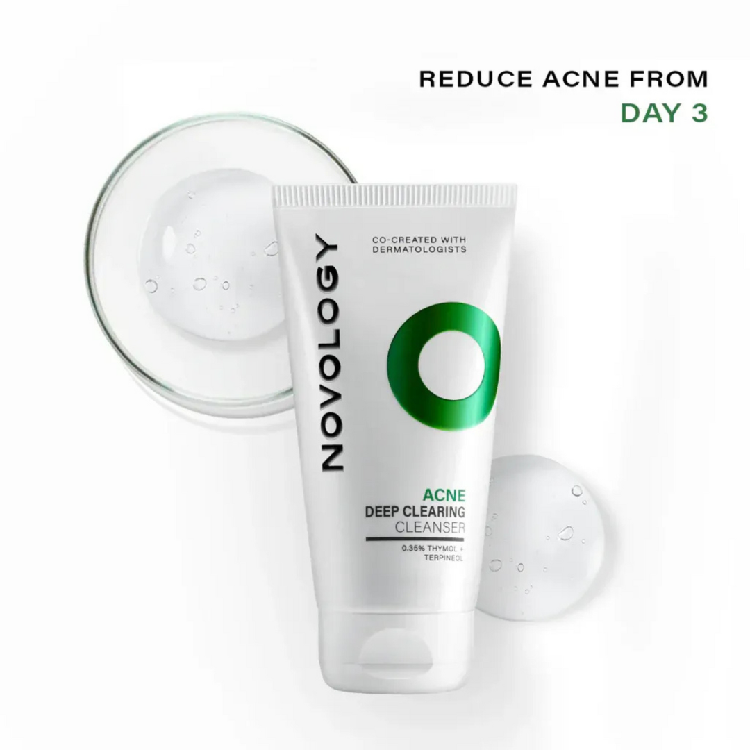 Novology Acne Deep Clearing Cleanser | Reduces Acne from Day 3 | Dermatologist Co-Created