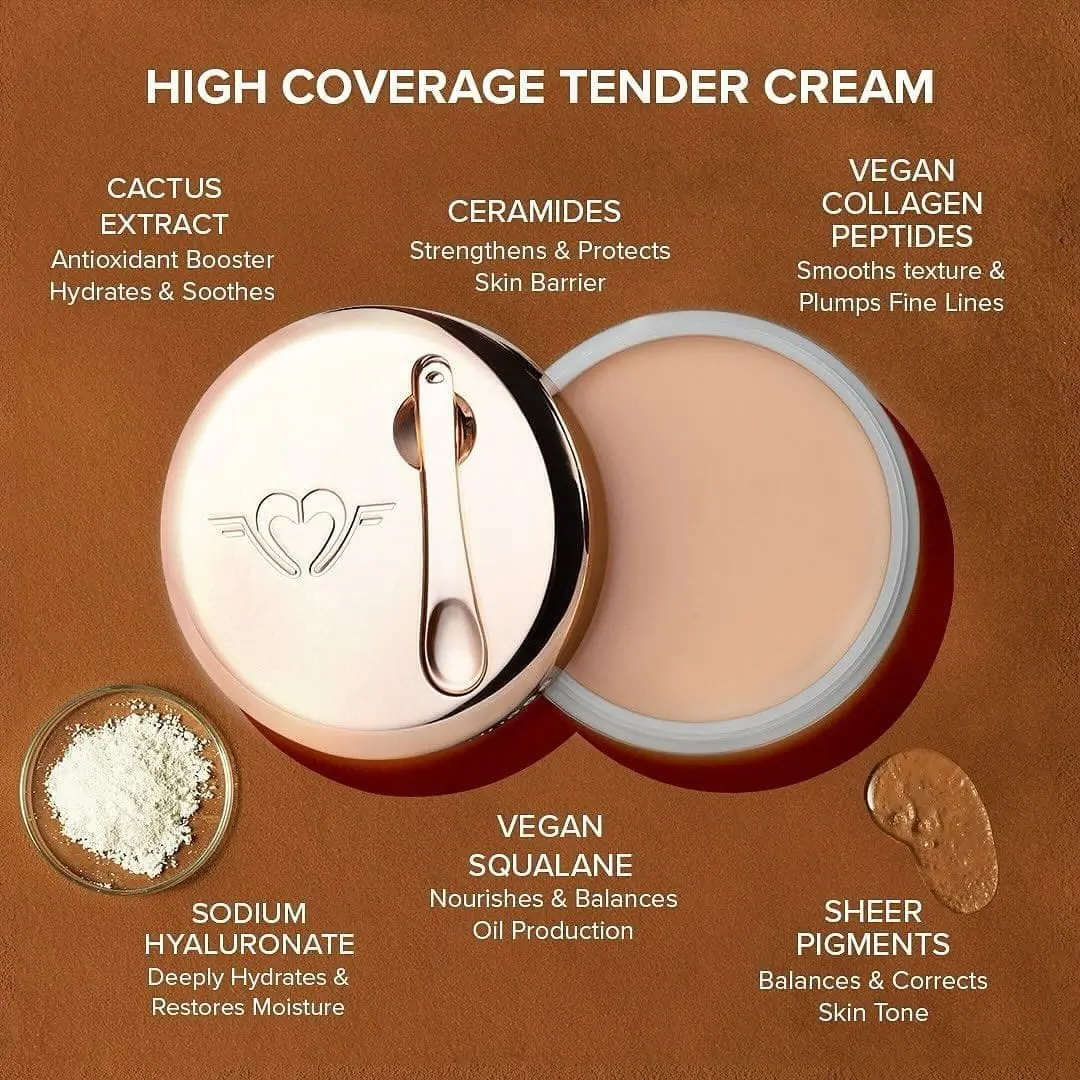 Tender Cream Vegan Foundation (Full Coverage - Long Wear - Hydrating)