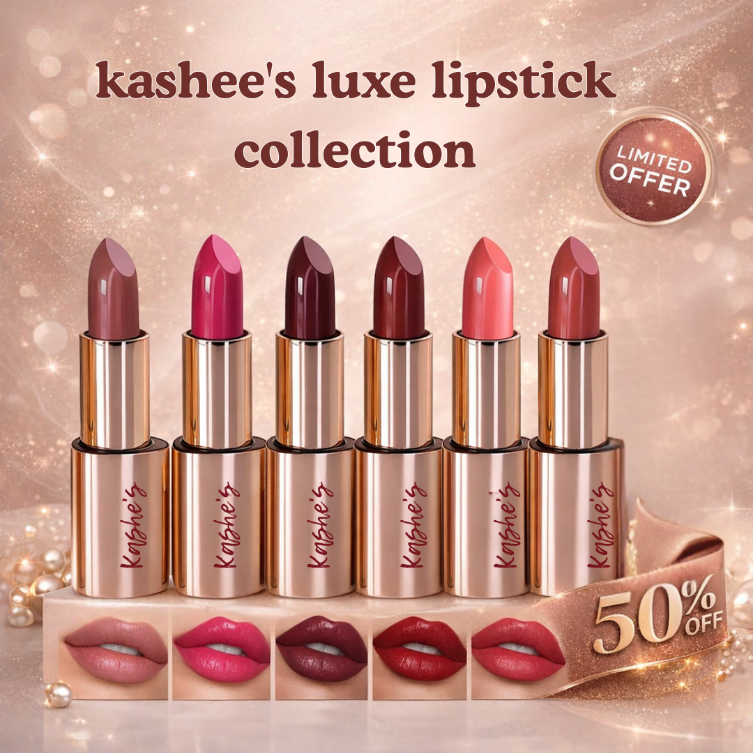 Kashe's Luxe Lipstick Collection | Matte Lipstick Set | Irresistible Shades for Every Occasion