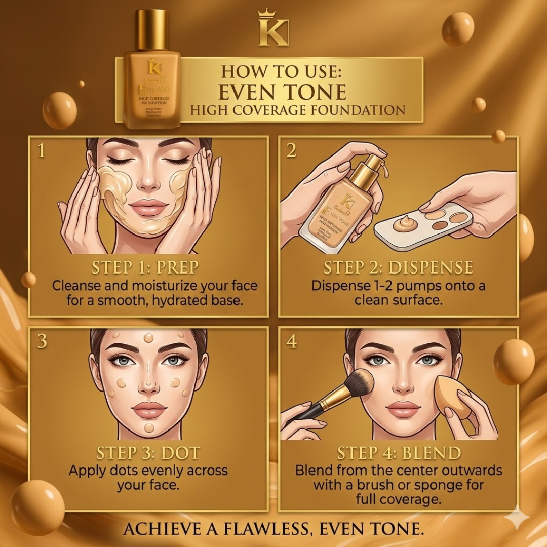 Kashe's Glass Skin Perfection Kit (Foundation, Blush & Lip Balm)