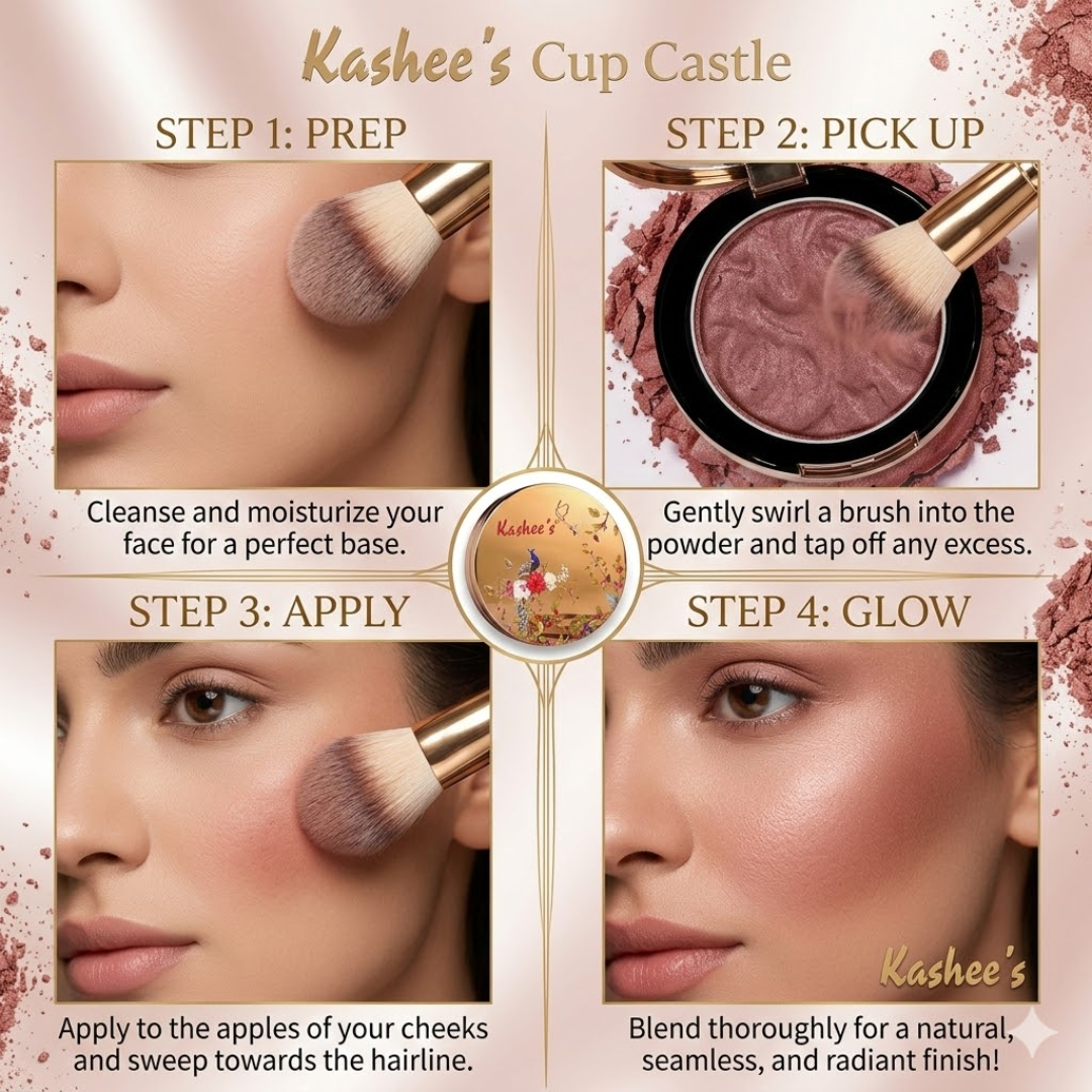 Kashe's Glass Skin Perfection Kit (Foundation, Blush & Lip Balm)