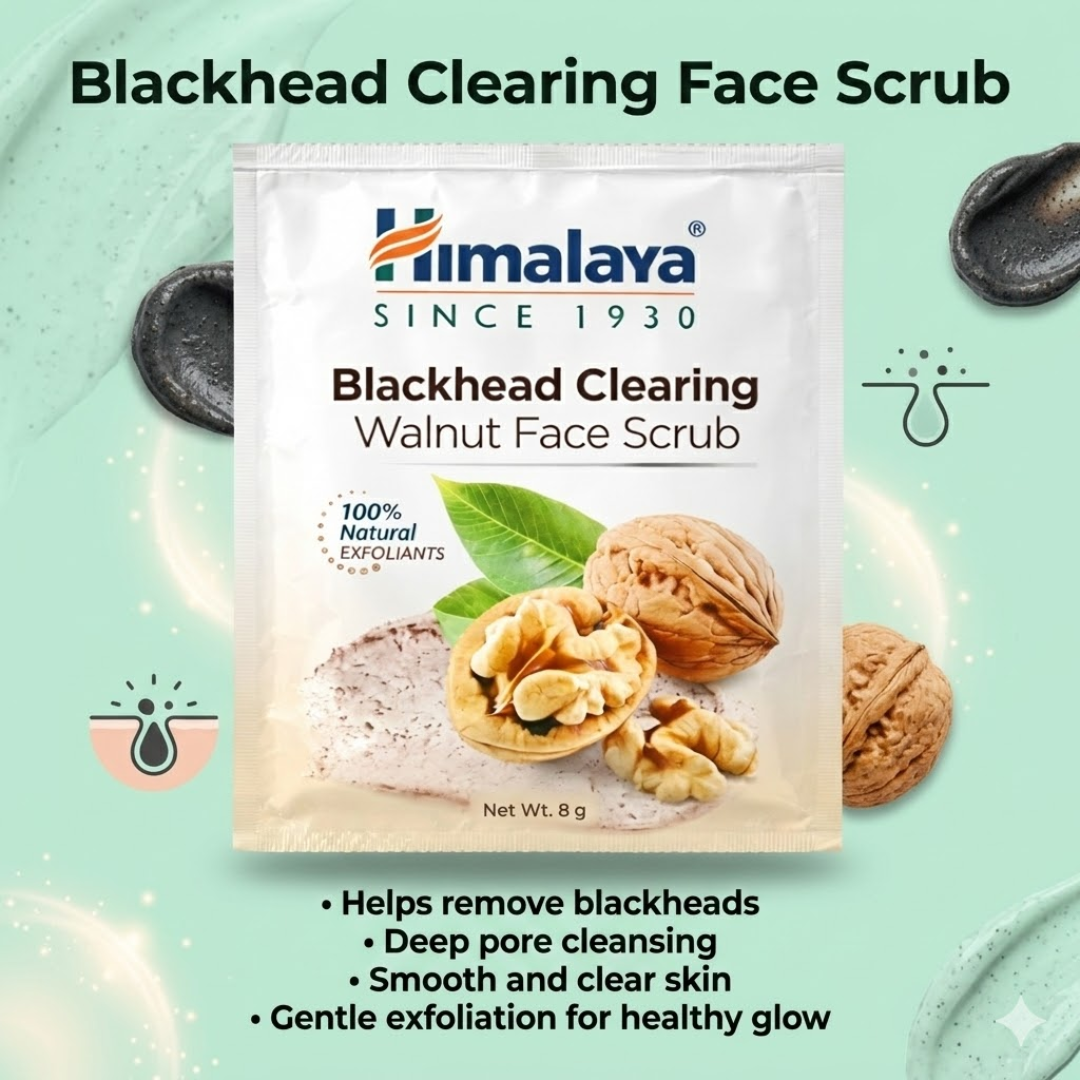Himalaya Natural Glow Skincare Bundle | 5-Step Facial Kit with Neam Scrub, Nose Strips, Orange Mask & Kesar Face Pack