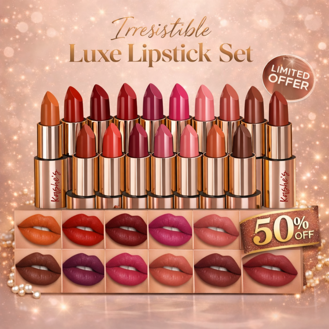 Kashe's Luxe Lipstick Collection | Matte Lipstick Set | Irresistible Shades for Every Occasion