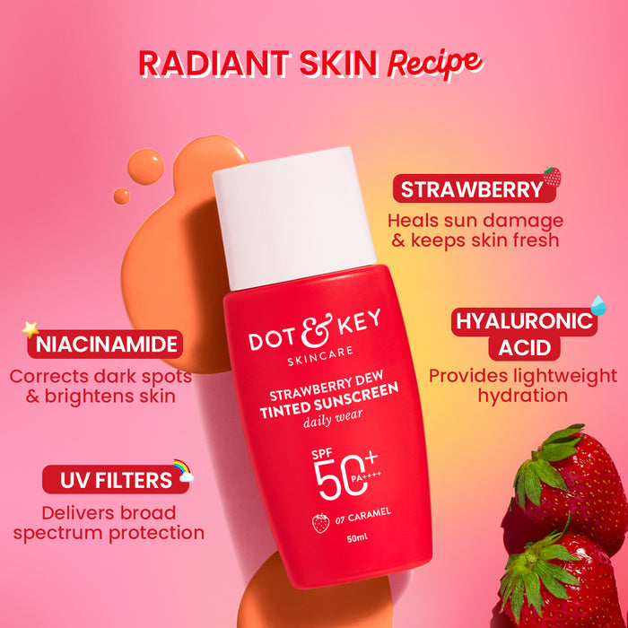 Tinted Sunscreen - Skincare with Makeup (Foundation, Concealer, Moisturizer, Glass Skin and Glow- All in One)