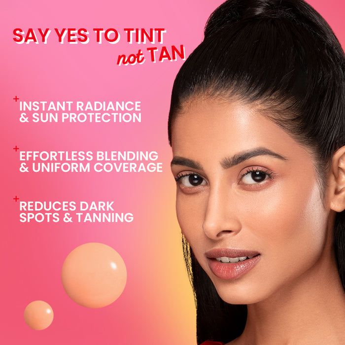 Tinted Sunscreen - Skincare with Makeup (Foundation, Concealer, Moisturizer, Glass Skin and Glow- All in One)