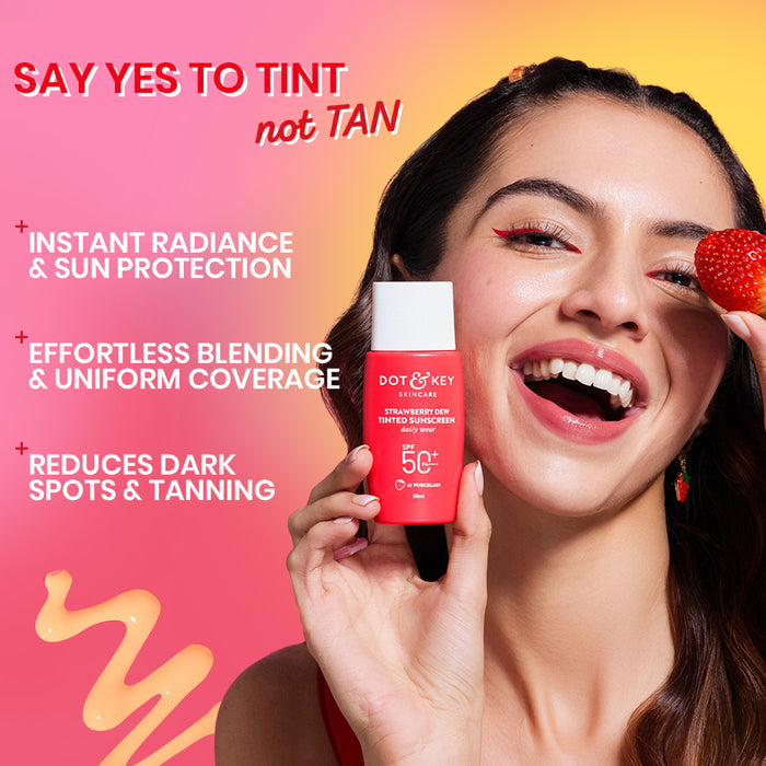 Tinted Sunscreen - Skincare with Makeup (Foundation, Concealer, Moisturizer, Glass Skin and Glow- All in One)
