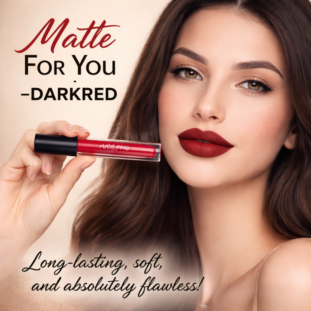 SL Basics Luxe Matte Liquid Lipstick Pack of 4 - Highly Pigmented, Smudge Proof & Long-Lasting Set