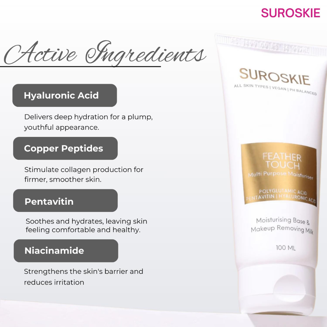 Suroskie Face Prep Bundle (Moisturizer Cum Primer + Rose Mist) - Flawless, Dewy & Long-lasting Makeup - Pore Minimizer & hydration (Best for all Skin Types)