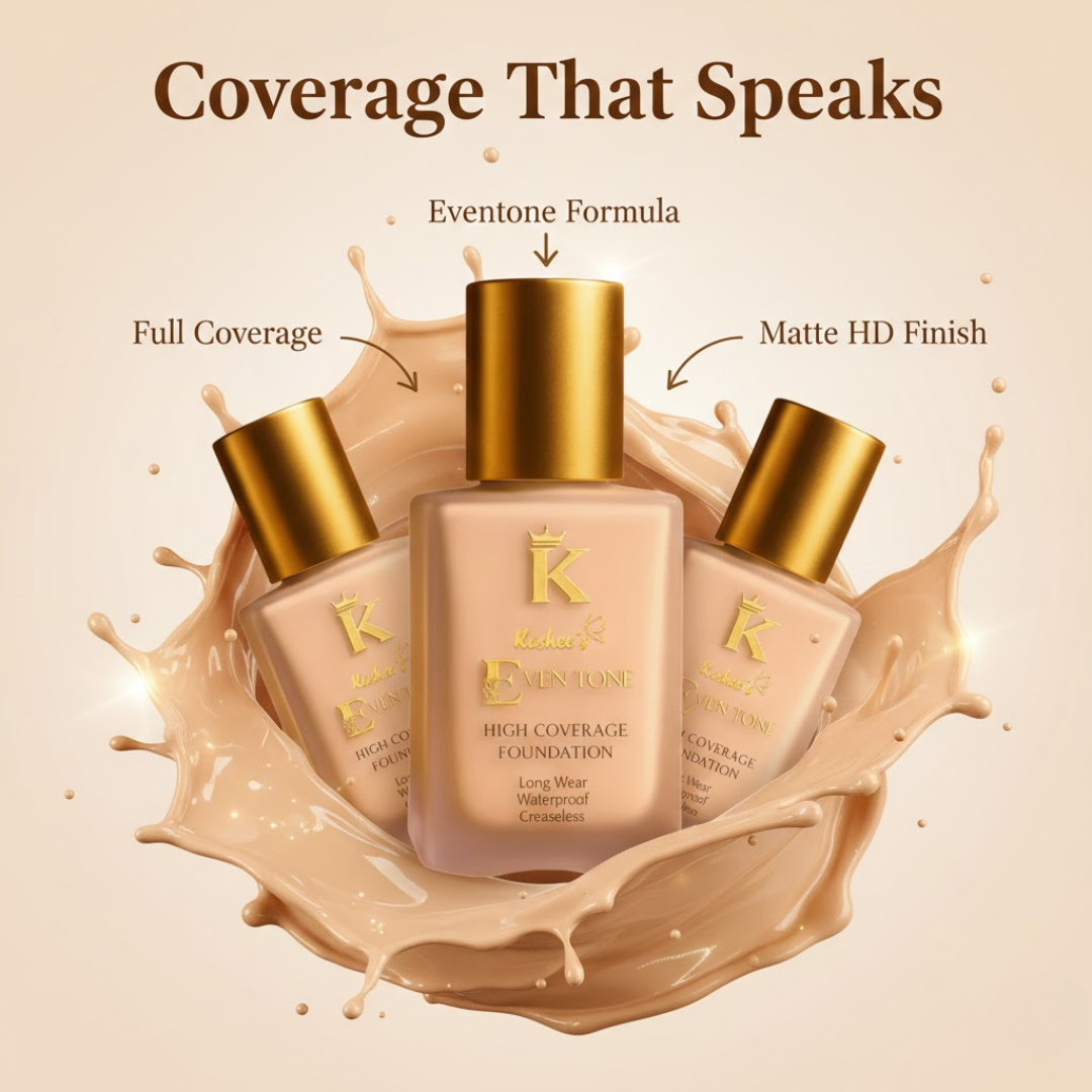 Kashe's Glass Skin Perfection Kit (Foundation, Blush & Lip Balm)