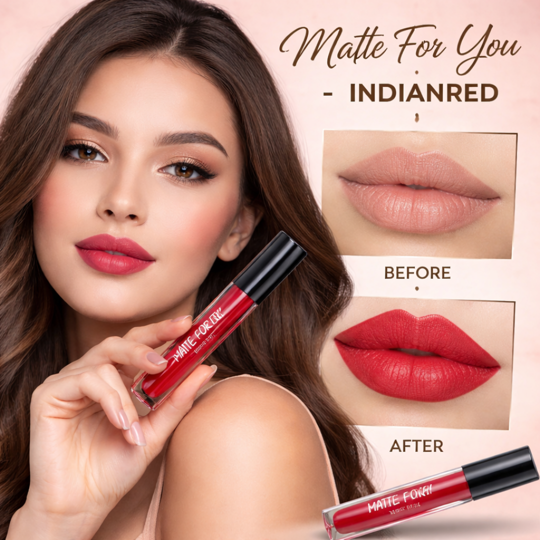 SL Basics Luxe Matte Liquid Lipstick Pack of 4 - Highly Pigmented, Smudge Proof & Long-Lasting Set