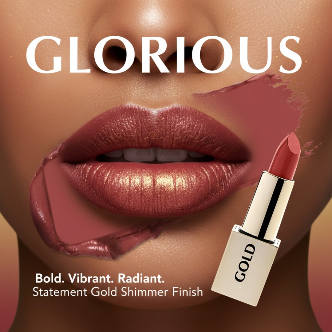 24K Gold & Roses Luxe Lustre Lipstick | Hydrating Radiant Finish, Long-Lasting Shine & Velvety Smooth