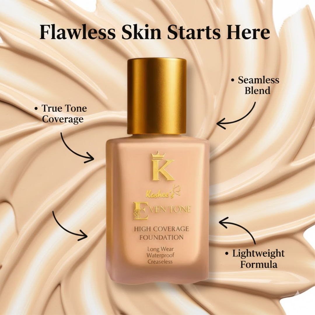 Kashe's Glass Skin Perfection Kit (Foundation, Blush & Lip Balm)